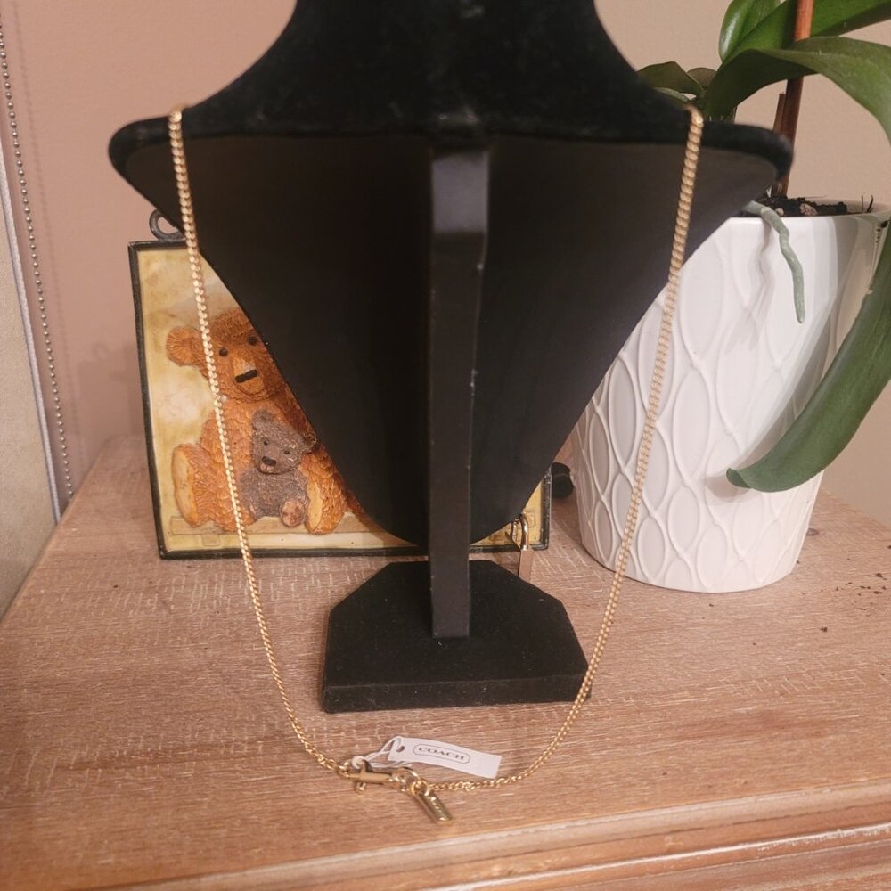 COACH - Necklace with Locket (removable) charm. Brand new. - Picture 8 of 10